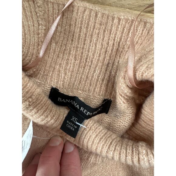 Banana Republic Wool Blend Mock Neck Long Sleeve Sweater Dress Size XS New - Picture 4 of 8